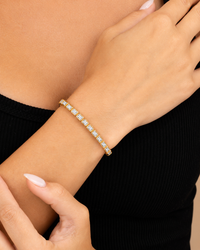 Helene Radiant Cut Tennis Bracelet