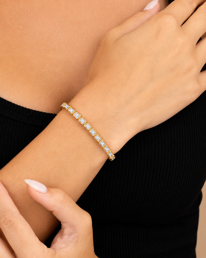 Helene Radiant Cut Tennis Bracelet