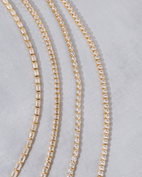 Helene Emerald Cut Tennis Necklace