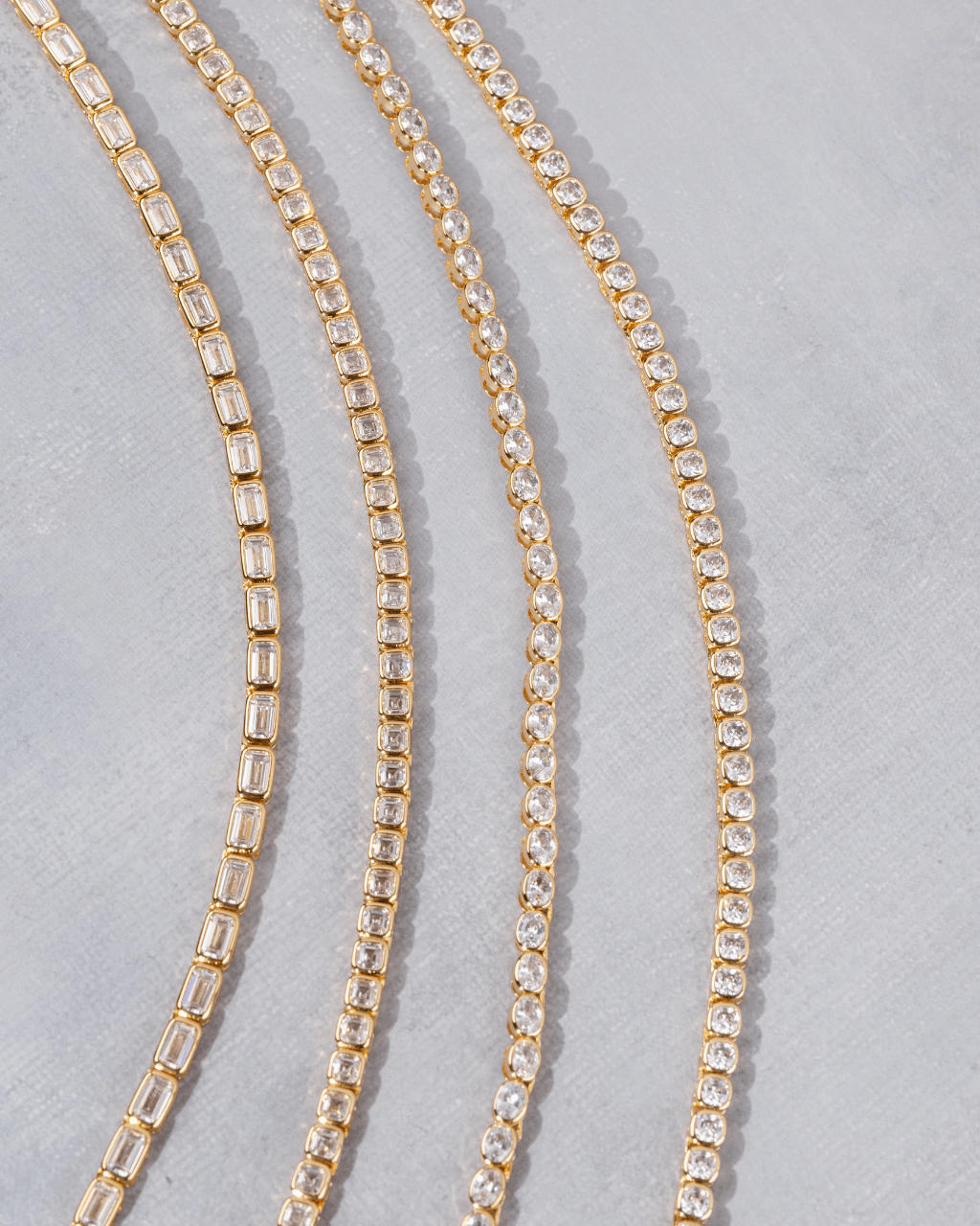 Helene Emerald Cut Tennis Necklace
