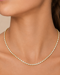 Helene Oval Cut Tennis Necklace