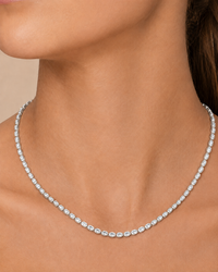 Helene Oval Cut Tennis Necklace