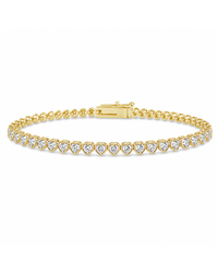 Helene Heart Cut Tennis Bracelet