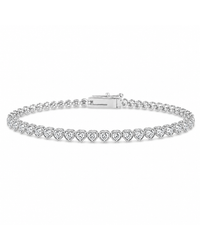 Helene Heart Cut Tennis Bracelet