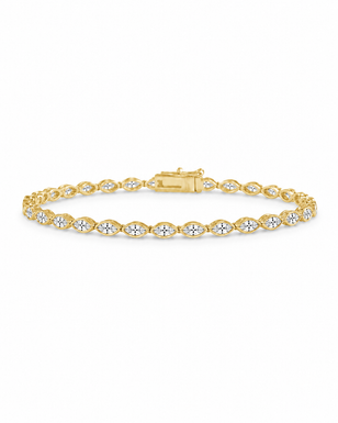 Helene Marquise Cut Tennis Bracelet