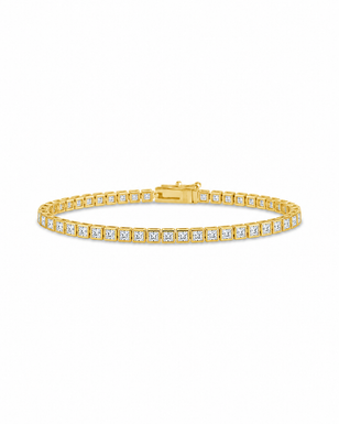 Helene Princess Cut Tennis Bracelet