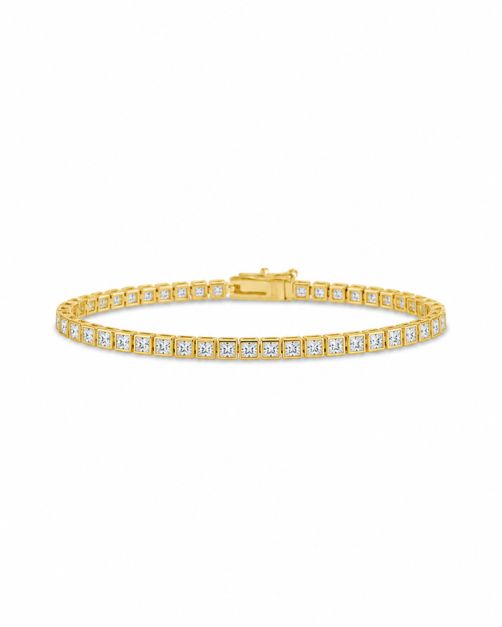 Helene Princess Cut Tennis Bracelet