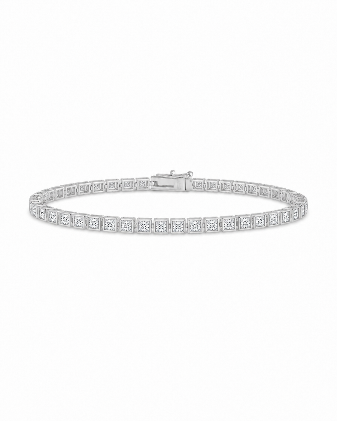 Helene Princess Cut Tennis Bracelet