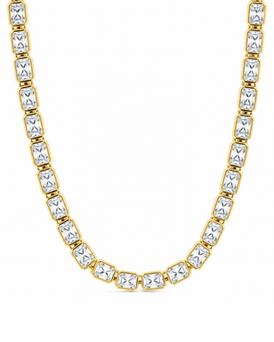 Helene Radiant Cut Tennis Necklace
