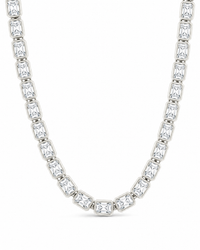 Helene Radiant Cut Tennis Necklace