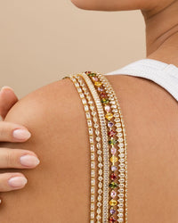 Kaleidoscope Tennis Necklace - Sterling Forever