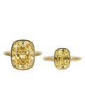 Sterling Silver Light Yellow Elongated Cushion Ring - Original & Mini Bundle