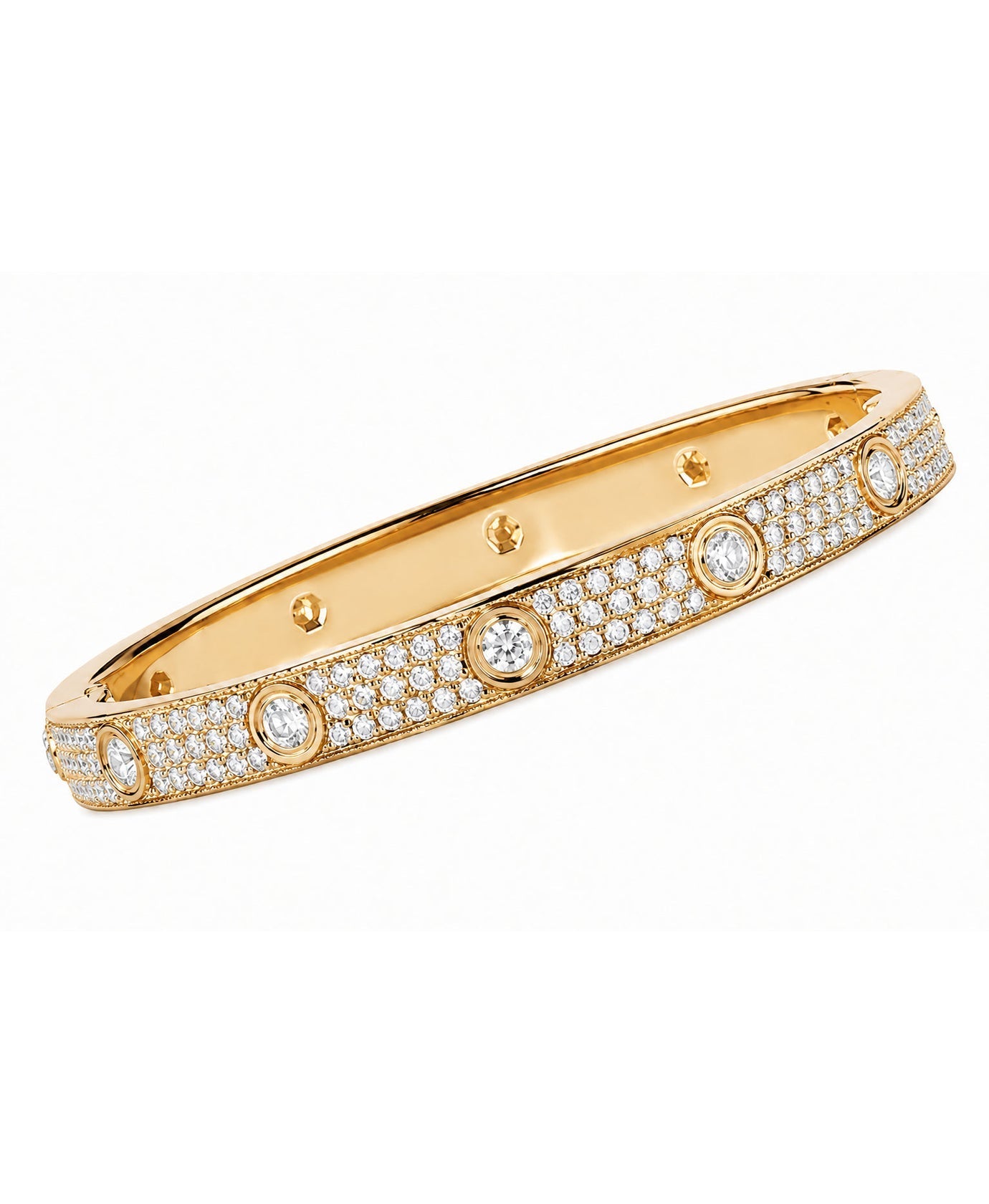 Lumière Clear CZ Bangle — alternate view
