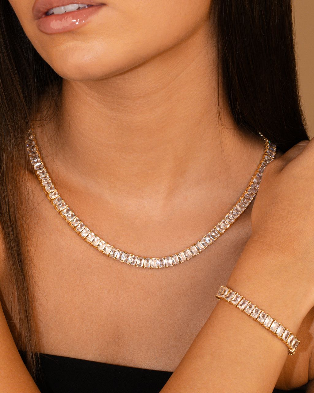 Marisol Cubic Zirconia Tennis Necklace – Sterling Forever