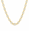 Helene Marquise Cut Tennis Necklace