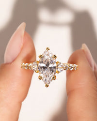 Sterling Silver Marquise & Trillion Ring - Sterling Forever