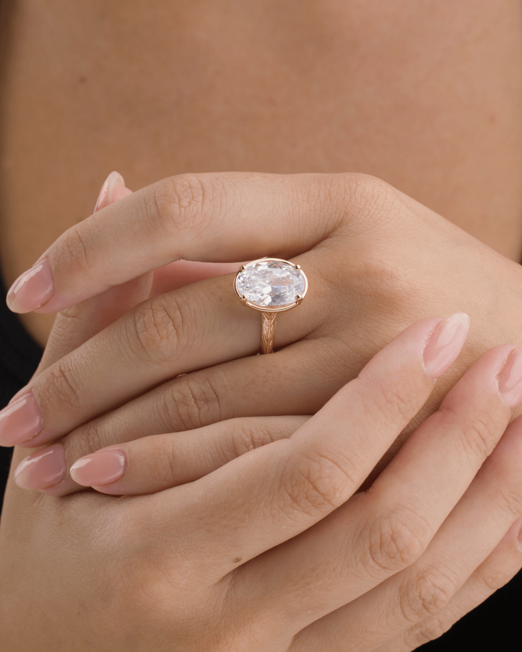 Sterling Silver Oval Cut CZ Cocktail Ring - Sterling Forever