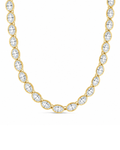 Helene Oval Cut Tennis Necklace