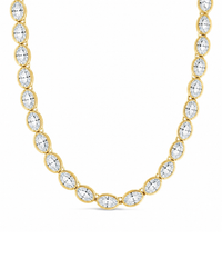 Helene Oval Cut Tennis Necklace