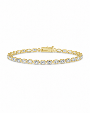 Helene Oval Cut Tennis Bracelet
