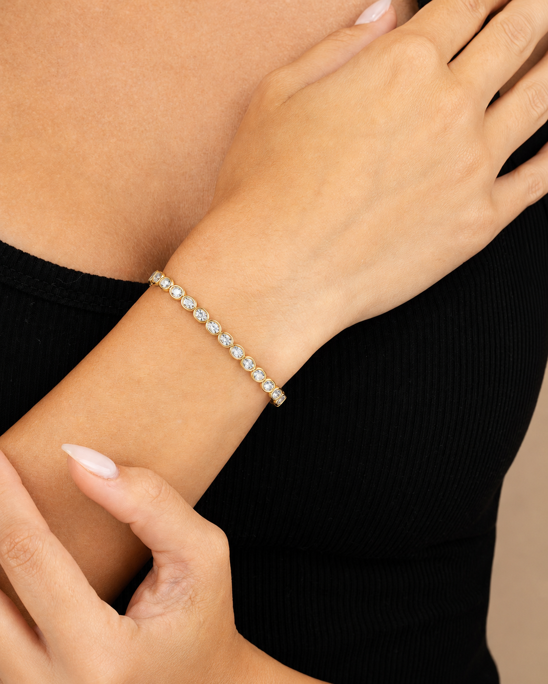 Helene Oval Cut Tennis Bracelet