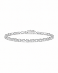 Helene Oval Cut Tennis Bracelet