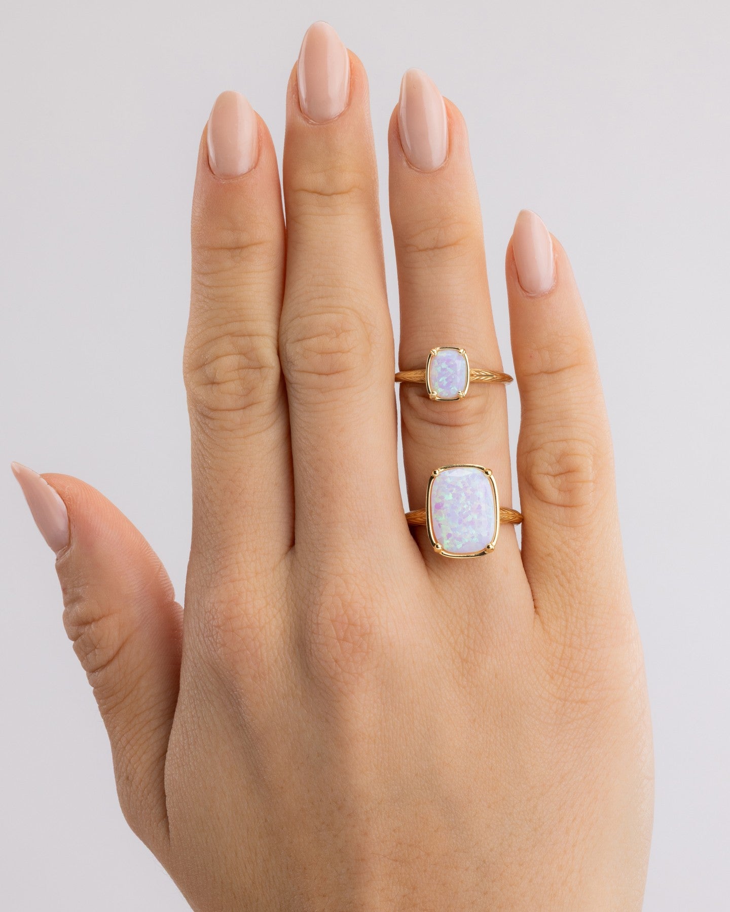 Sterling Silver Mini Elongated Cushion Ring