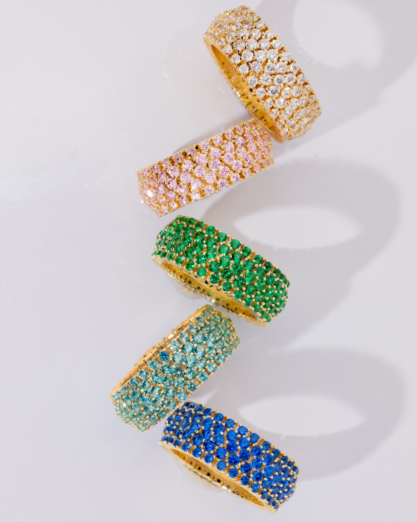 Sterling Silver Yvonne CZ Stacking Ring