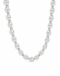 Helene Pear Cut Tennis Necklace
