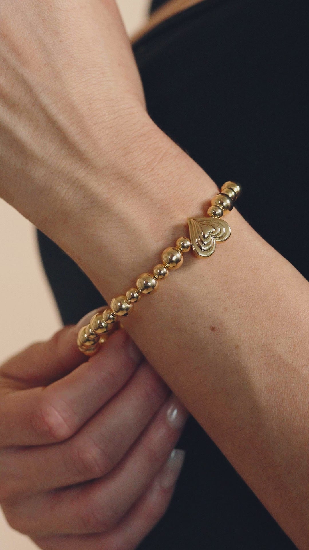 Beating Heart Beaded Bracelet