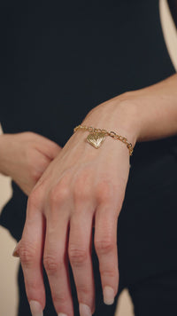 Beating Heart Charm Bracelet