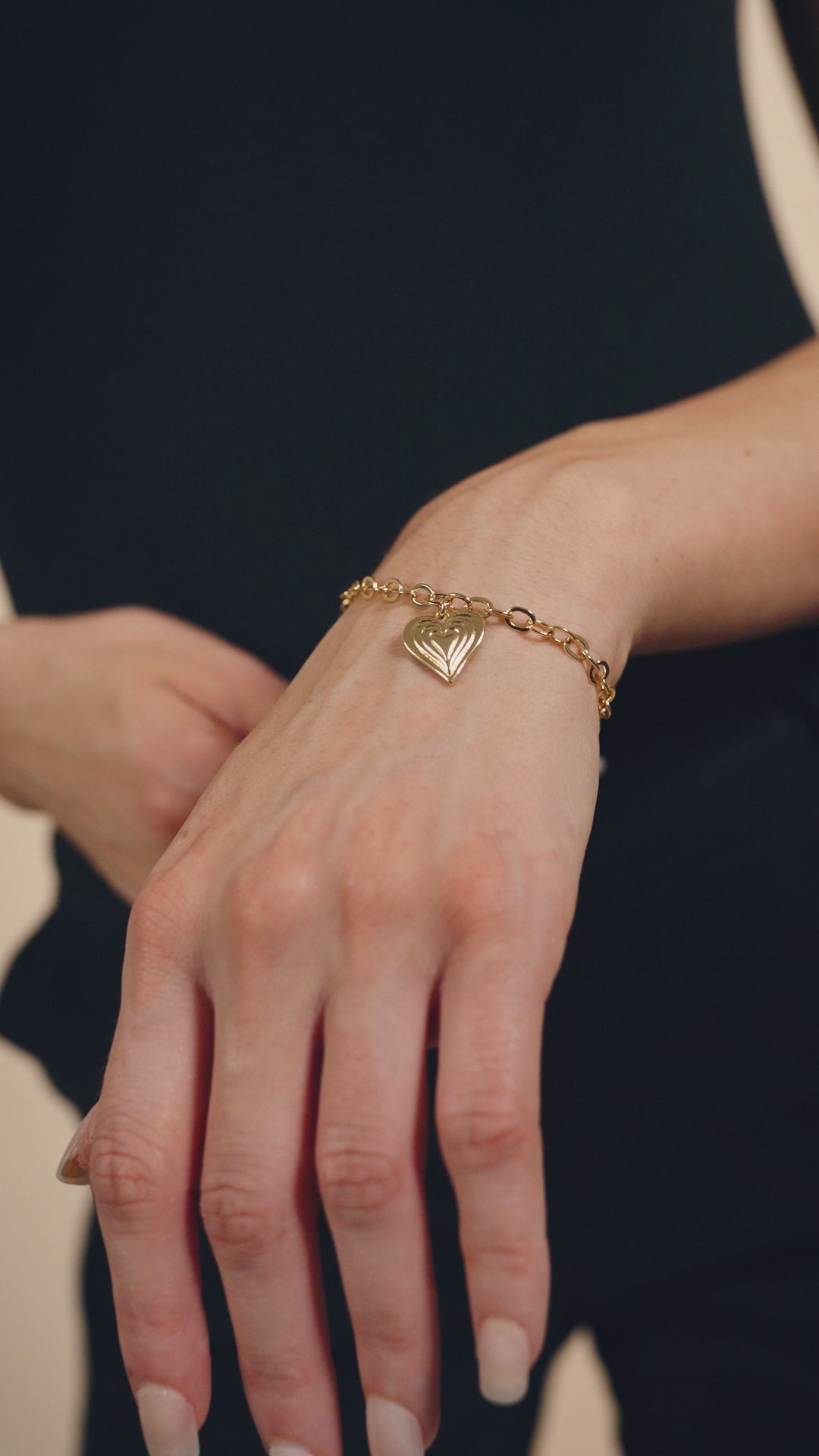 Beating Heart Charm Bracelet