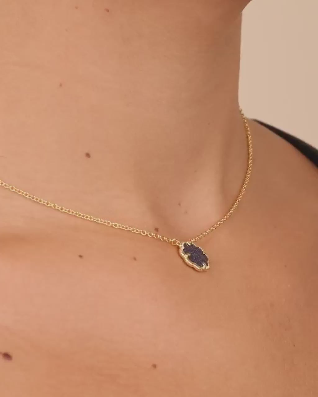Rose Petal Pendant Necklace