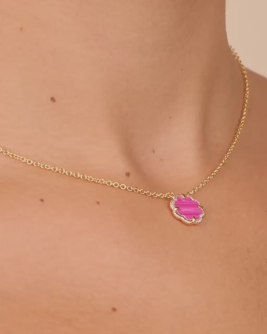 Rose Petal Pendant Necklace