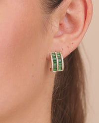 Serena CZ Hoop Earrings