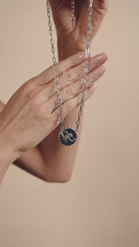 Bold CZ Zodiac Link Pendant Necklace