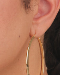 Leona Polished Hoop Earrings