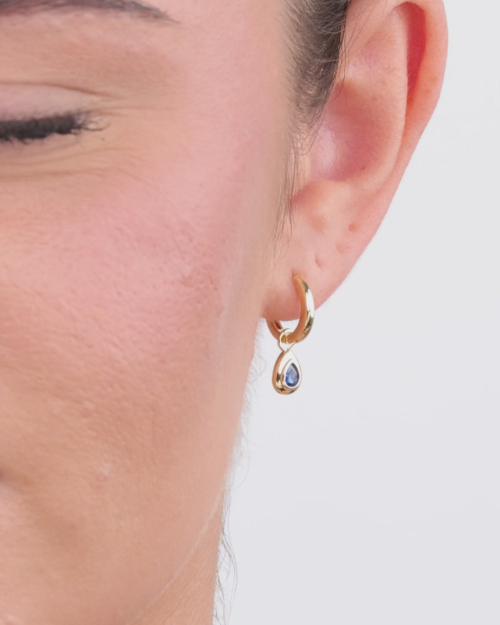 Lindsay Sapphire Teardrop Drops