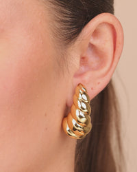 Corinne Twisted Polished Earrings