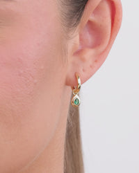 Reese Emerald Teardrop Drops