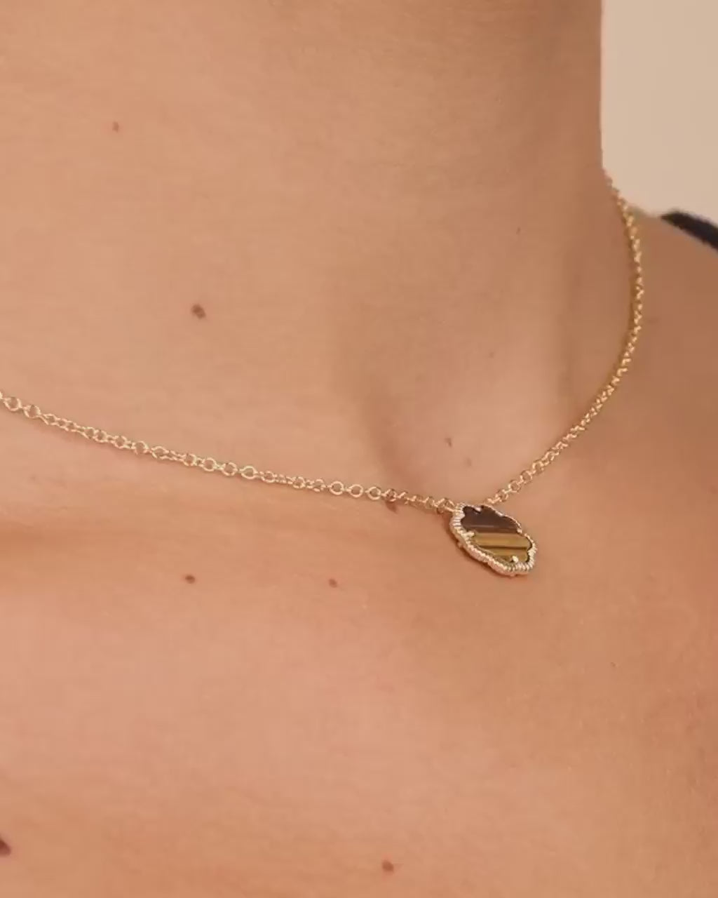 Rose Petal Pendant Necklace