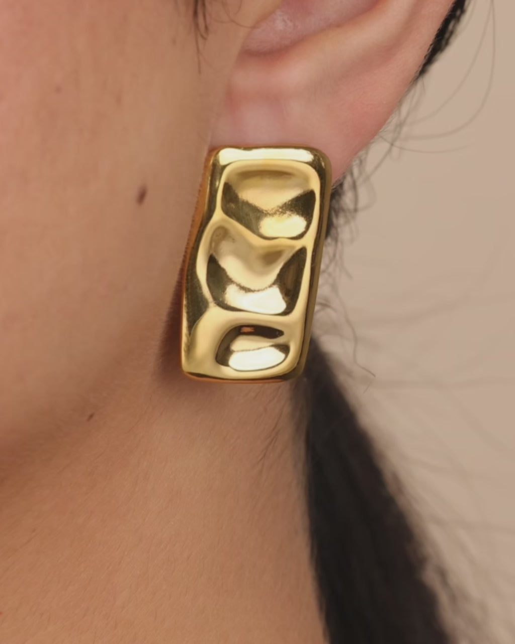 Monet Molten Metal Bar Stud Earrings