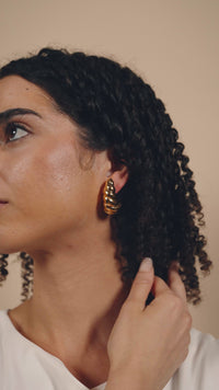 Bobine Statement Stud Earrings