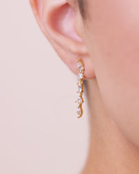 Sterling Silver Jacinda CZ Dangle Earrings