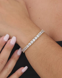 Marisol Princess Cut CZ Tennis Bracelet