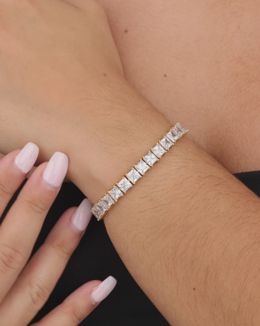 Marisol Princess Cut CZ Tennis Bracelet