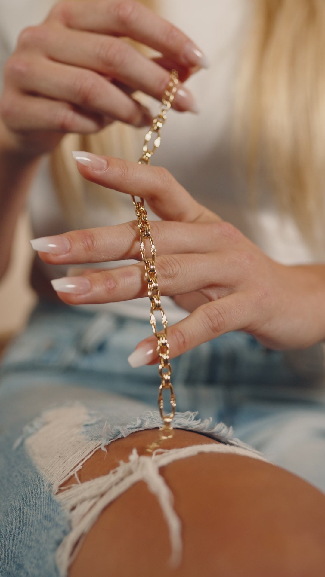 Long chain bracelet deals