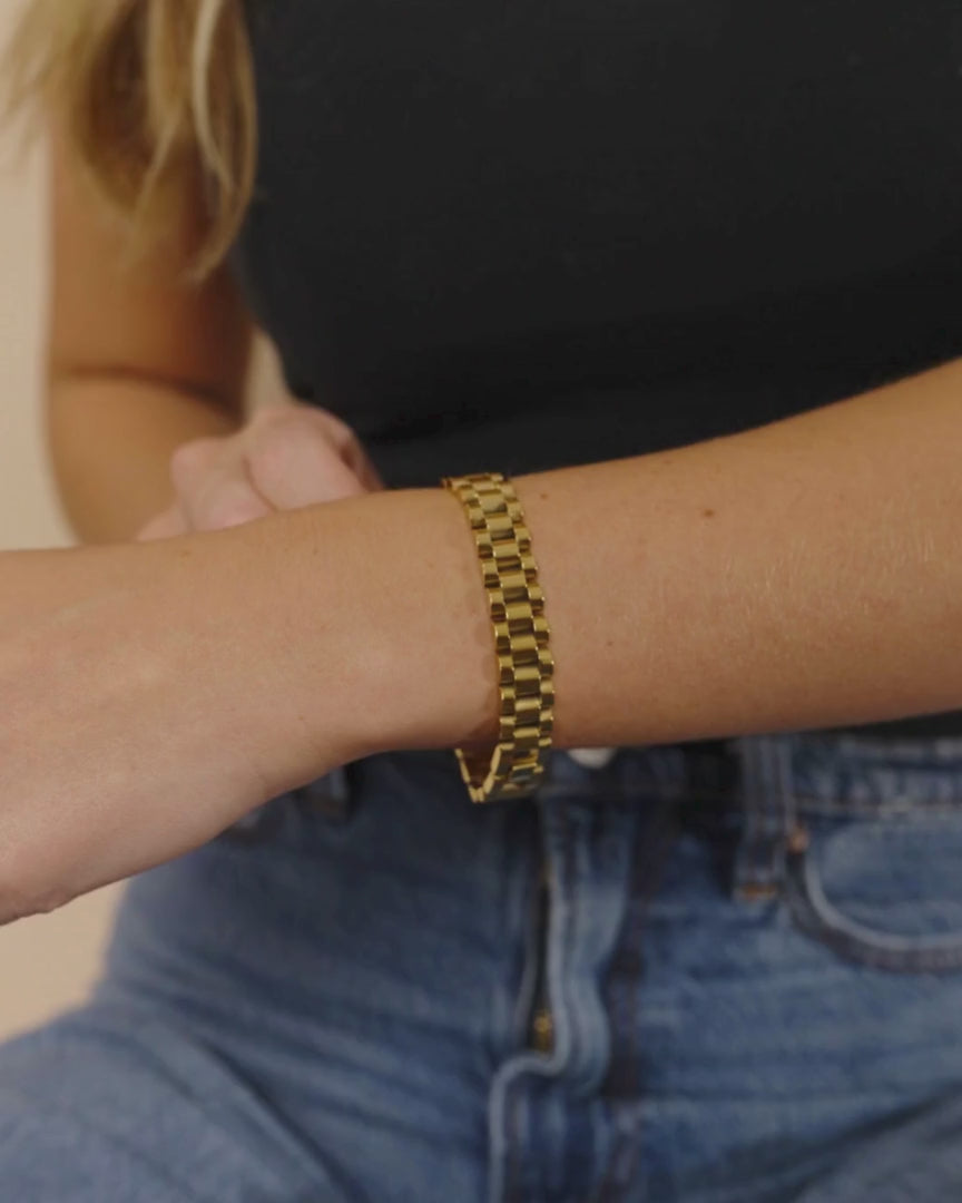 Thin Watch Band Chain Bracelet