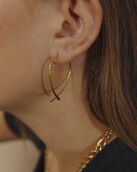 Delicate Threader Hoop Earrings Set of 2