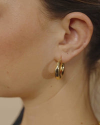 Graduated Tube Hoop Earrings